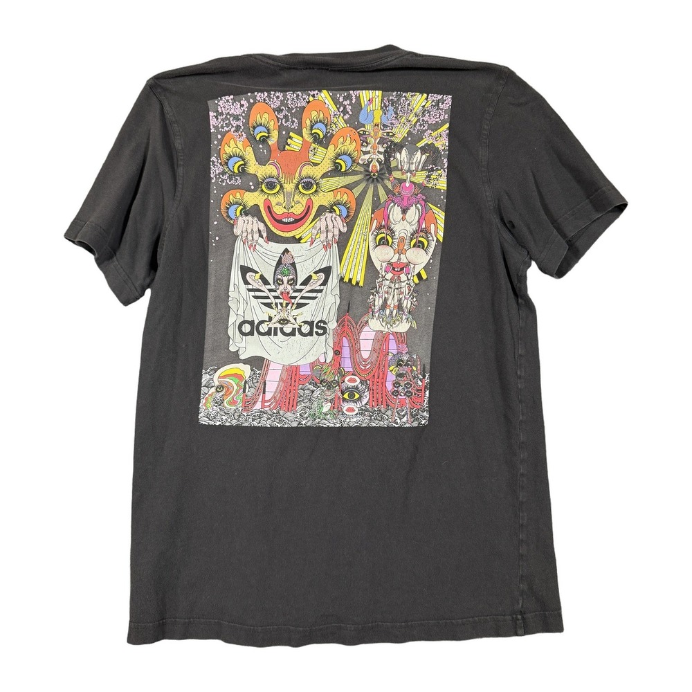 Adidas Originals x Keiichi Tanaami Black Graphic T-Shirt Mens Medium GD0068 - Picture 2 of 8